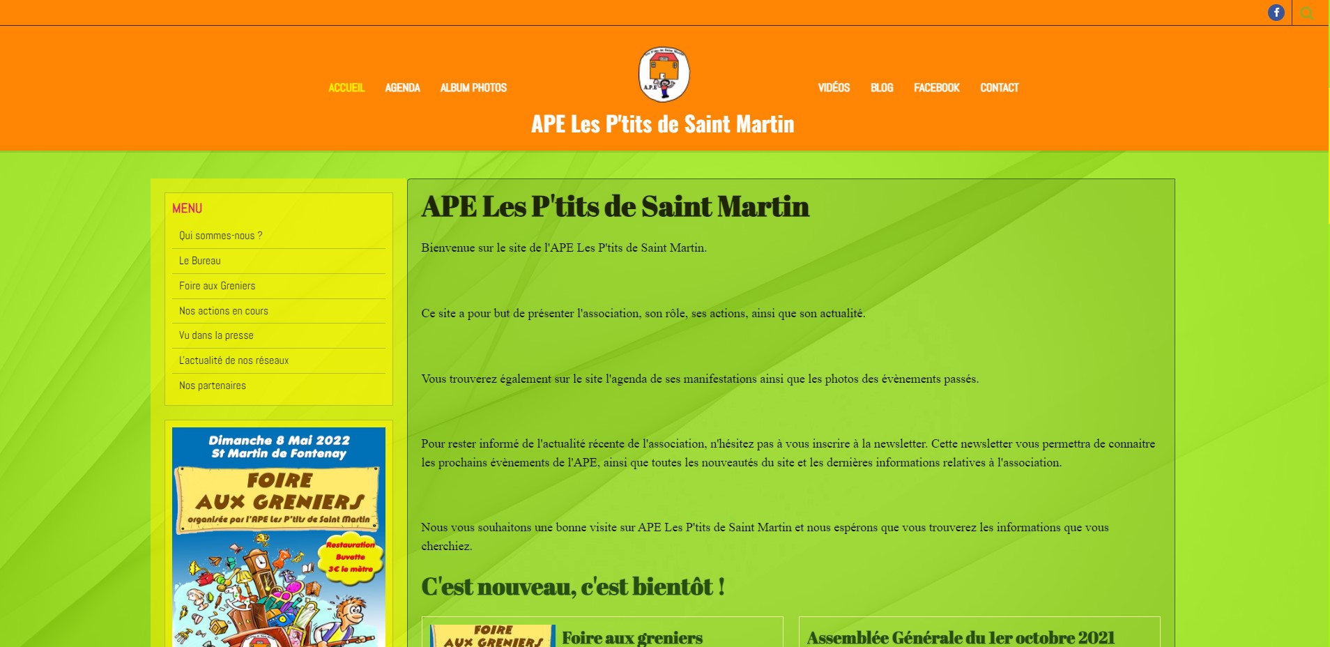 Screenshot site APE